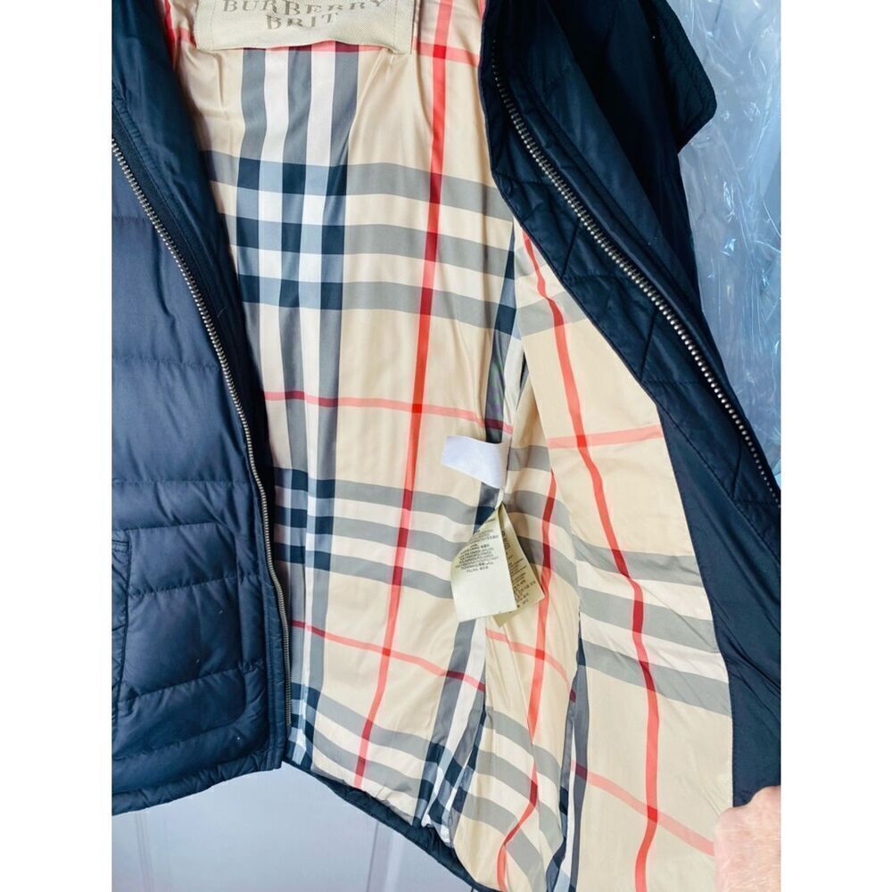 🛍️ Burberry Brit Authentic Vintage Puffer Jacket w Signature Nova Check Lining - Picture 6 of 16
